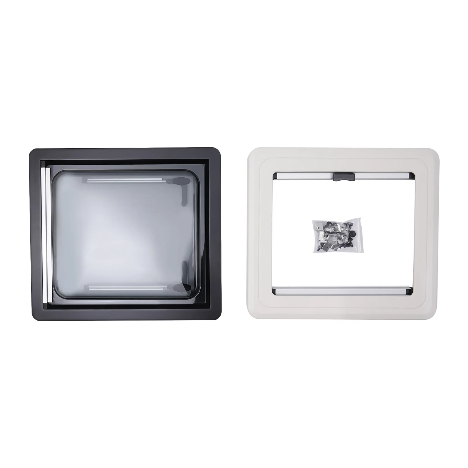 900*500MM/450x500MM Aluminum RV Hinged Push Out Window Caravan Accessories for Camper and Trailer