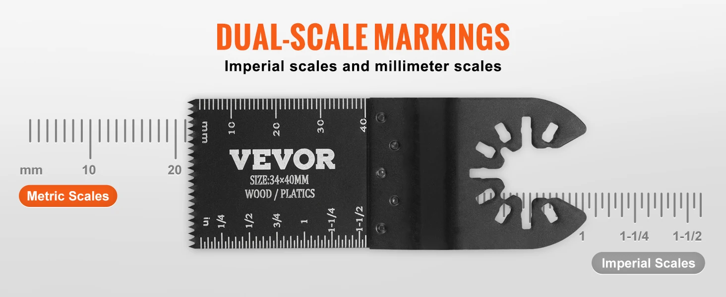 SucceBuy 50PCS Oscillating Saw Blades Universal Release Dewalt Multitool Blades for Wood Cutting Plastic Renovator Power Tool