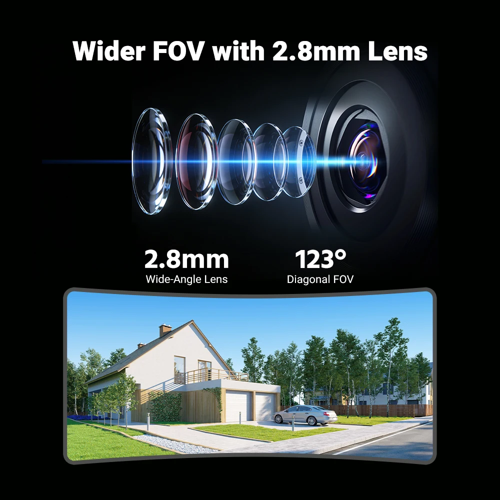 Annke AC500 3K IR Ultra HD IP PoE Camera Dual Light Outdoor PoE Security Camera Human Vehicle Detection Built-in Microphone