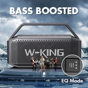 W-KING D9-1 100W Peak 60W RMS Deep Bass Bluetooth Speaker, IPX6 Portable Waterproof Loud Bluetooth Speakers Wireless with Subwoofer
