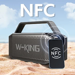 W-KING D9-1 100W Peak 60W RMS Deep Bass Bluetooth Speaker, IPX6 Portable Waterproof Loud Bluetooth Speakers Wireless with Subwoofer