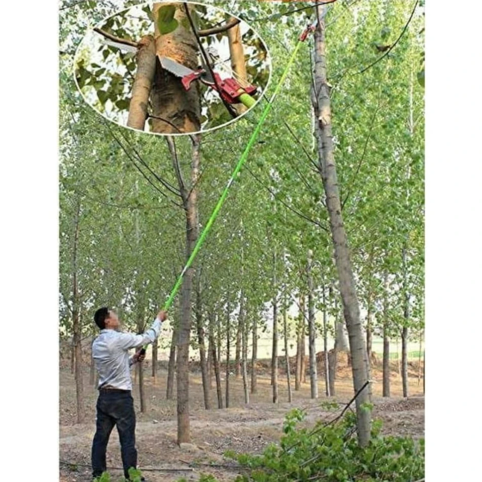Extendable Tree Pruner Saw 2 in 1 Outdoor High Branch Scissors Pruning Shears Garden Tools Tree Trimmer Pruning