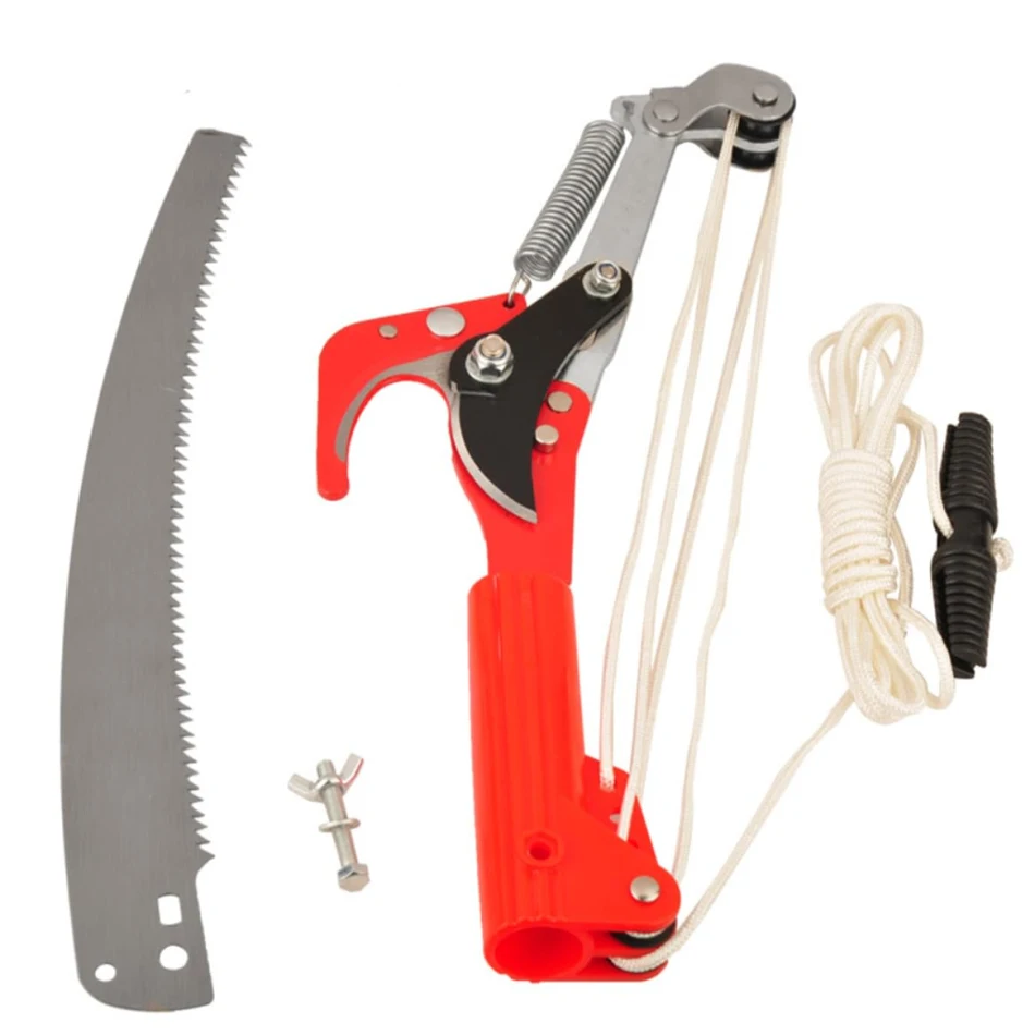 Extendable Tree Pruner Saw 2 in 1 Outdoor High Branch Scissors Pruning Shears Garden Tools Tree Trimmer Pruning