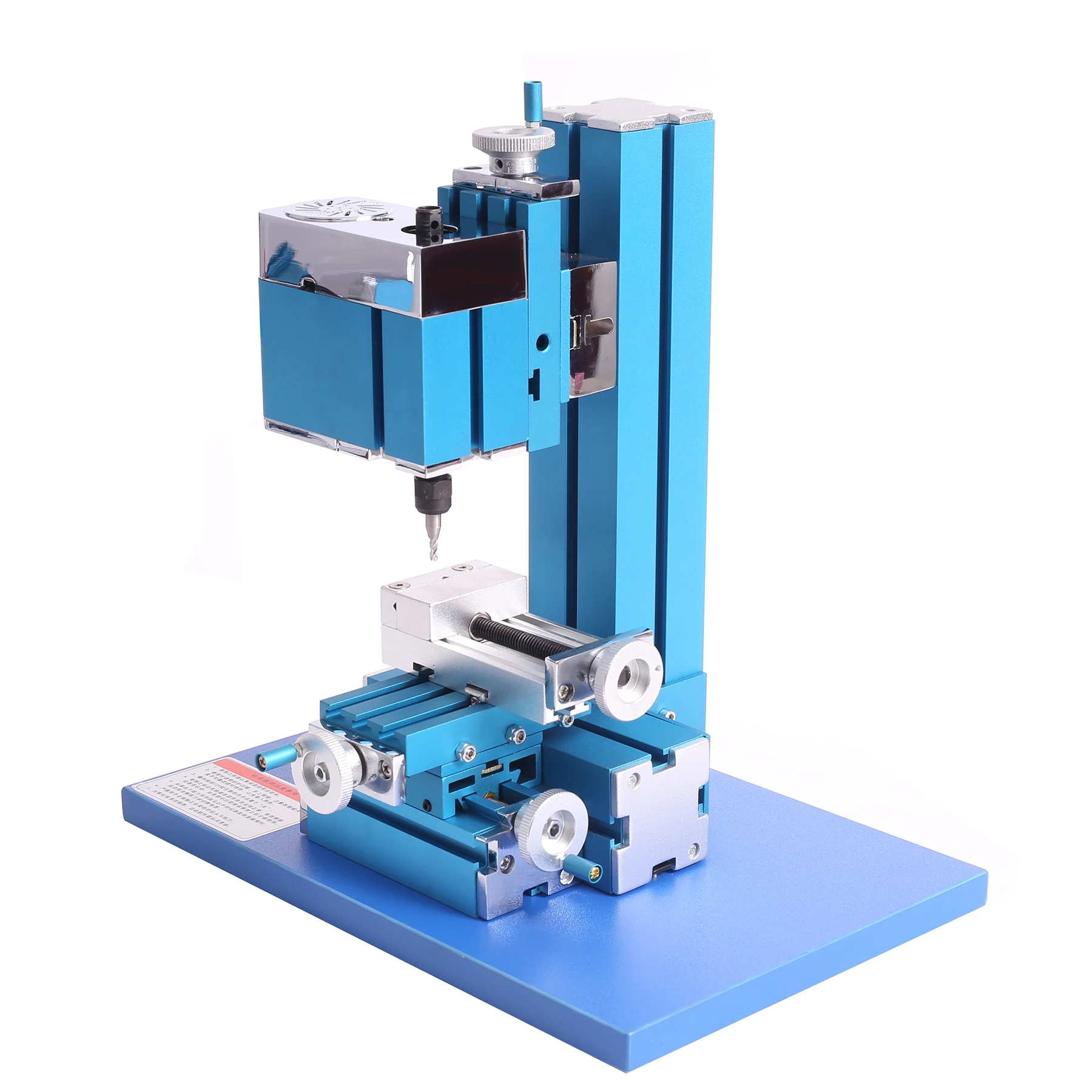 36W Mini Metal Milling Machine Motorized Metalworking DIY Tool Benchtop Woodworking for Hobby Science Education Modelmaking