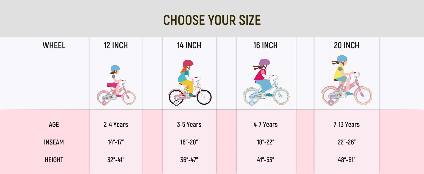 JOYSTAR Little Daisy Kids Bike for Girls Ages 2-7 Years, Bikes with Doll Bike Seat & Streamers,Bikes with Flag & Number Plate