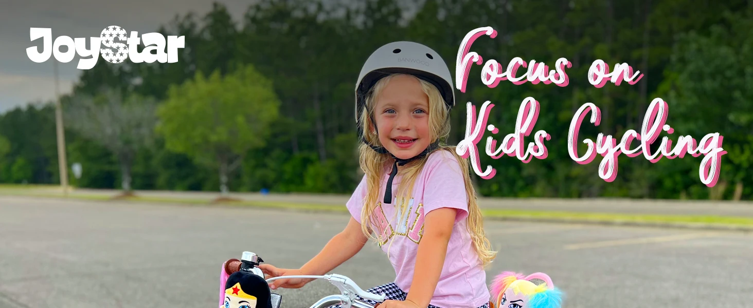 JOYSTAR Little Daisy Kids Bike for Girls Ages 2-7 Years, Bikes with Doll Bike Seat & Streamers,Bikes with Flag & Number Plate