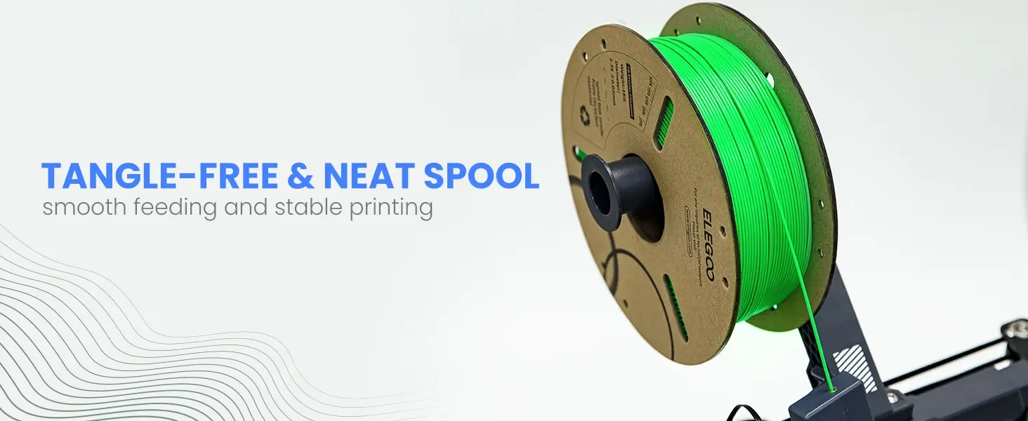 ELEGOO 1.75mm PLA+ Filament 2KG Set Plastic 3D PLA for Most FDM 3D Printers Dimensional Accuracy +/- 0.02mm 2pcs*1kg PLA+ Set