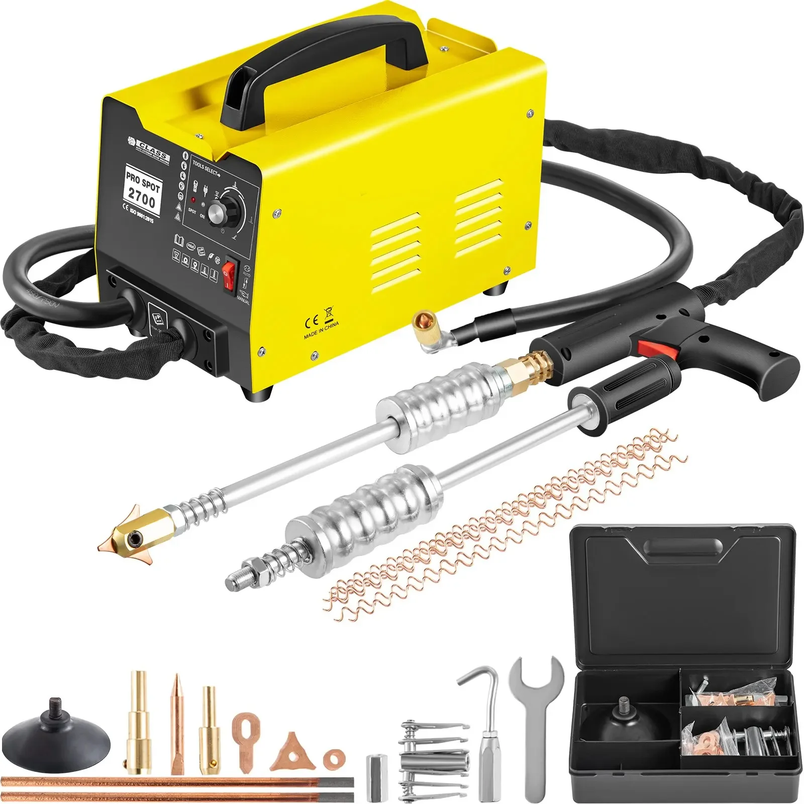 Spot Welder|Sihao Spot Welder 2KW 0.6-1.2mm Welding Spot Dent Puller Spot Welder Guns Bonnet Roof Panel 3500A Dent Repair Machine Stud Dent