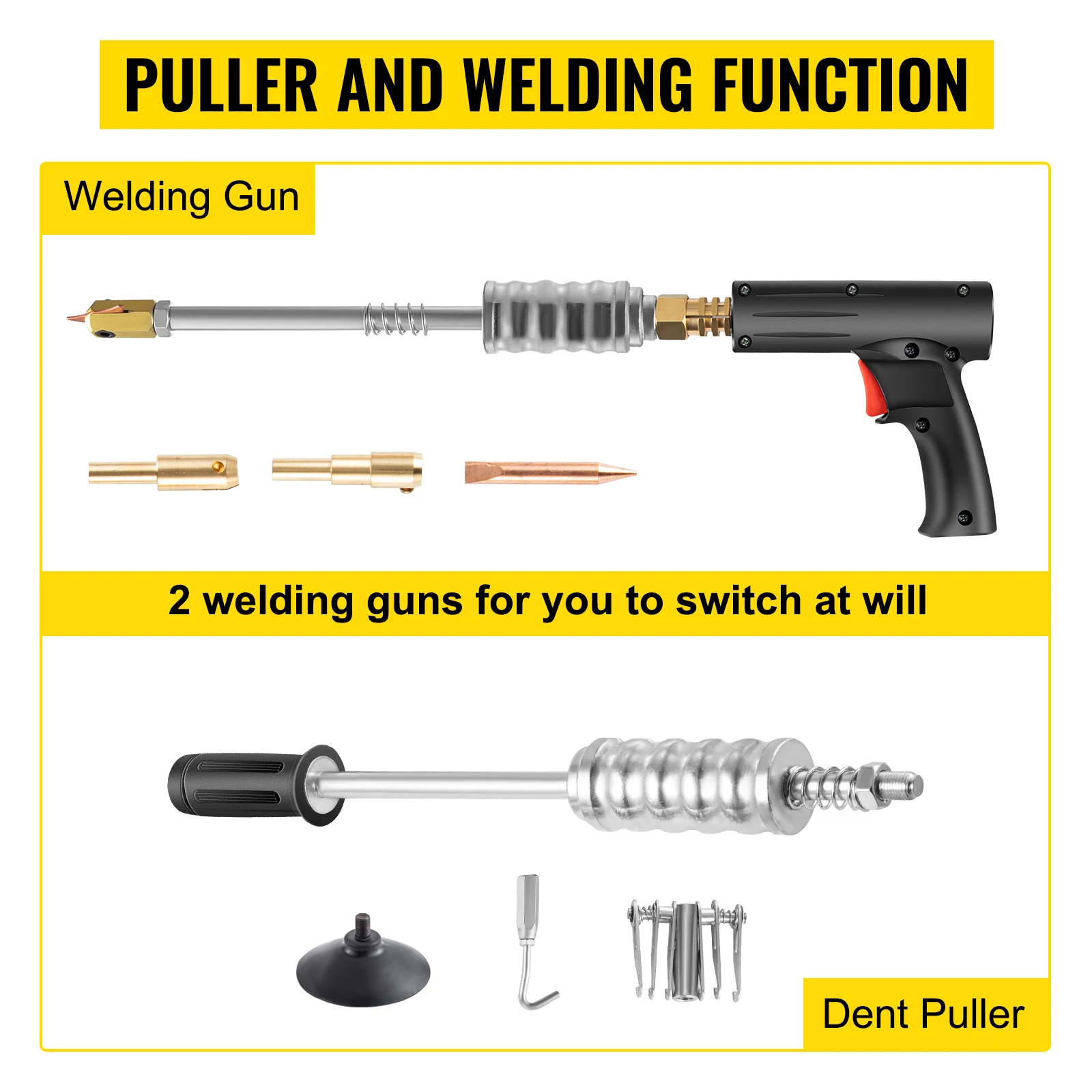 Spot Welder|Sihao Spot Welder 2KW 0.6-1.2mm Welding Spot Dent Puller Spot Welder Guns Bonnet Roof Panel 3500A Dent Repair Machine Stud Dent