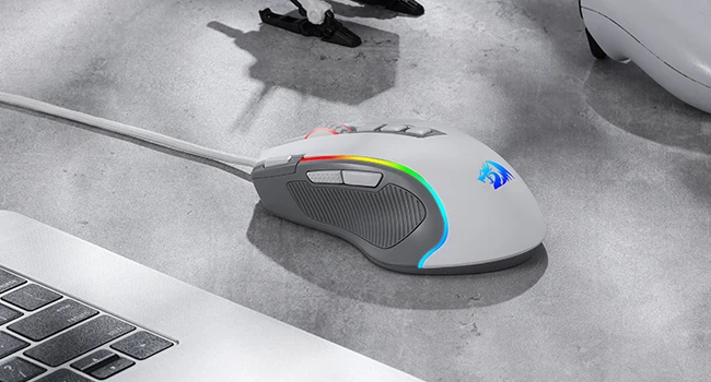 Redragon M612 RGB Gaming 8000 DPI Wired Optical Gamer Mouse 9 Programmable Buttons & 5 Backlit Modes