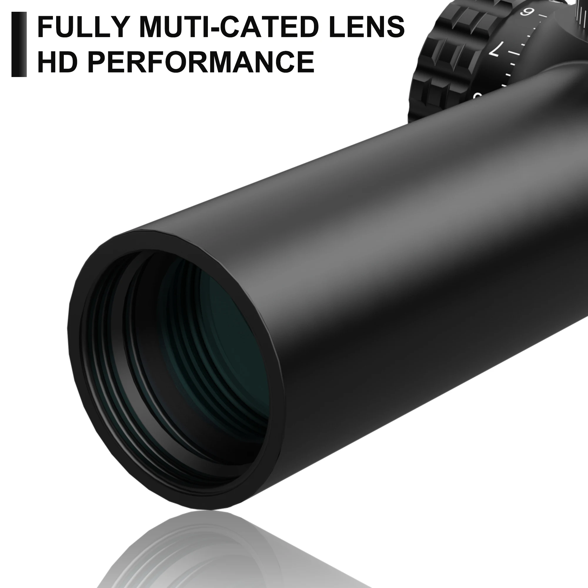 VictOptics S6 1-6x24 SFP Riflescope With Red&Green Illumination Turret lock System Wide Field of View Design For AR 15 .223 5.56