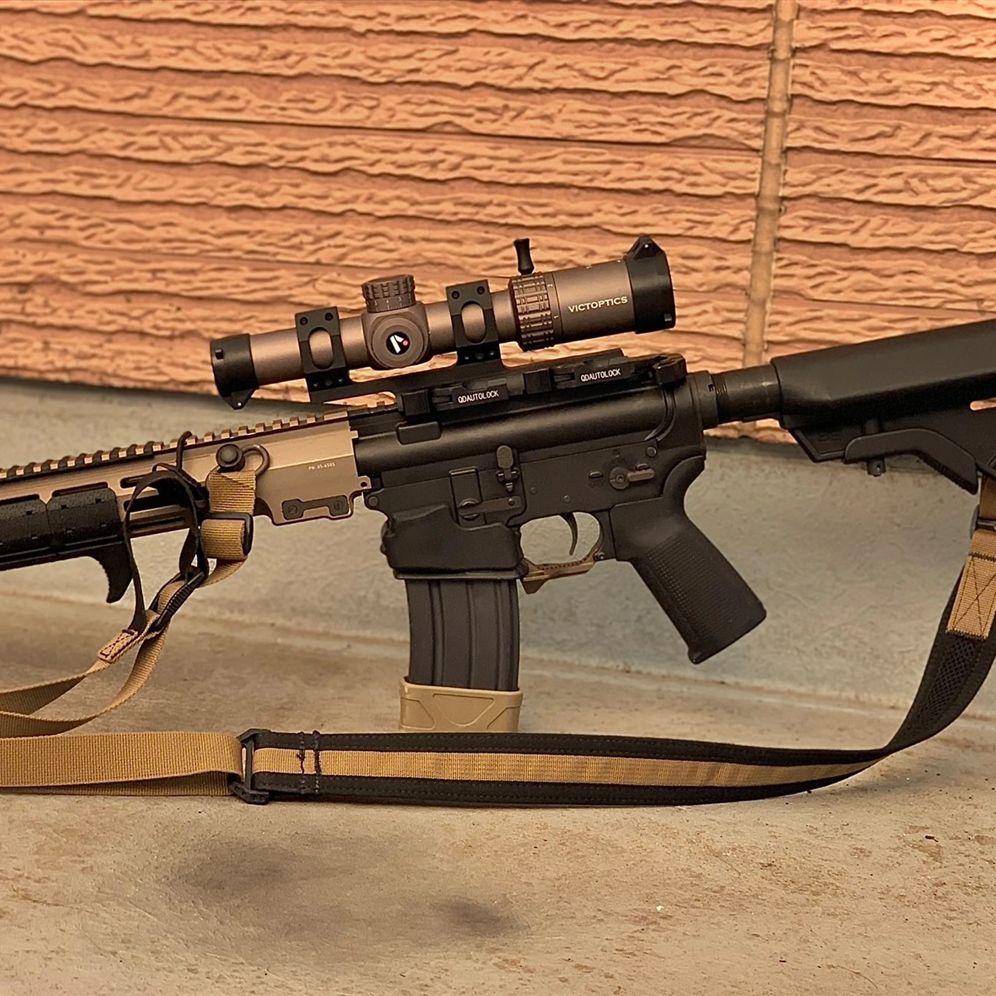 VictOptics S6 1-6x24 SFP Riflescope With Red&Green Illumination Turret lock System Wide Field of View Design For AR 15 .223 5.56