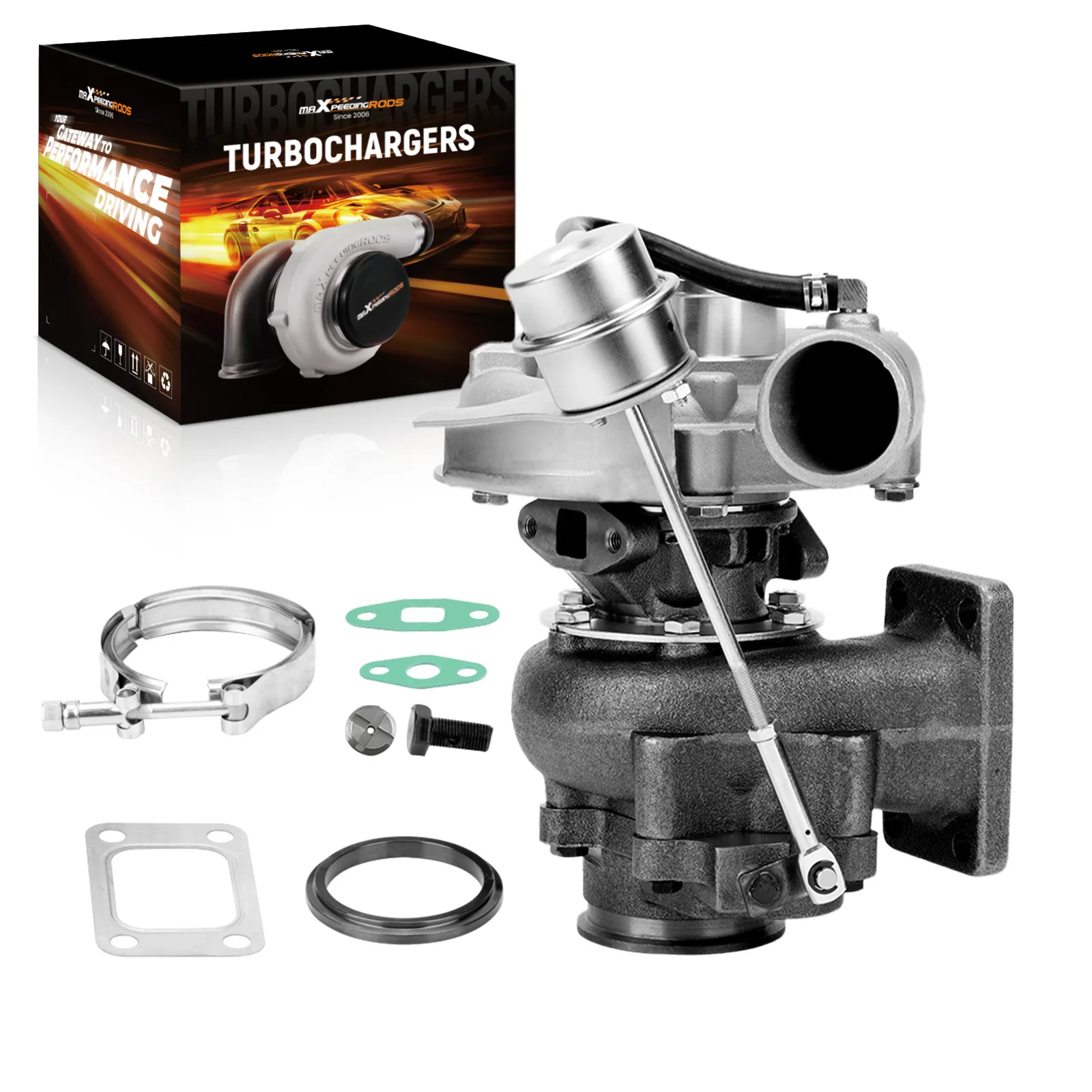 GT30 Turbo T3 T04E V-band Universal Turbo Turbocharger Upgrade Turbo.63 A/R for 1.5L-2.5L Engines