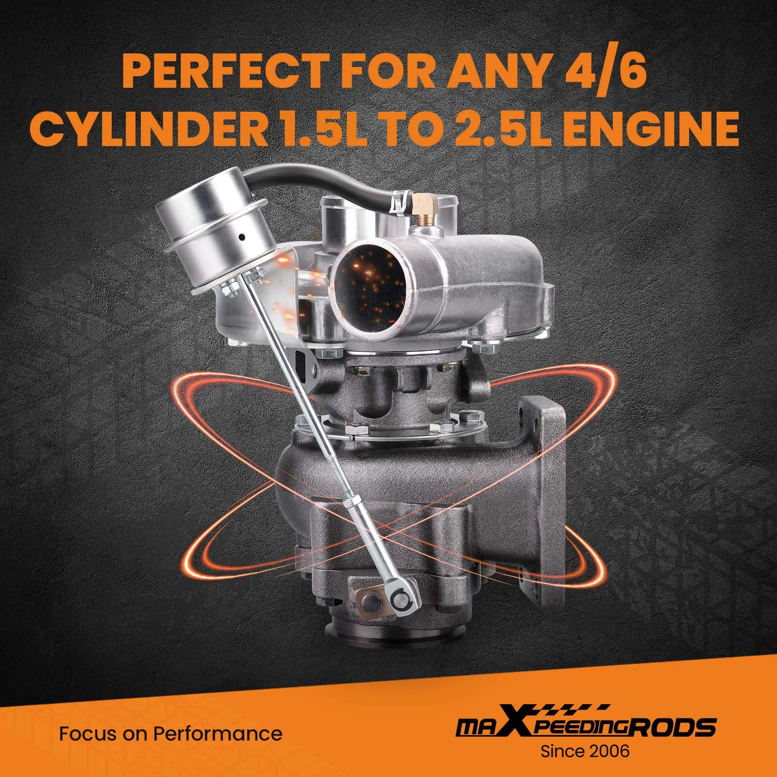 GT30 Turbo T3 T04E V-band Universal Turbo Turbocharger Upgrade Turbo.63 A/R for 1.5L-2.5L Engines