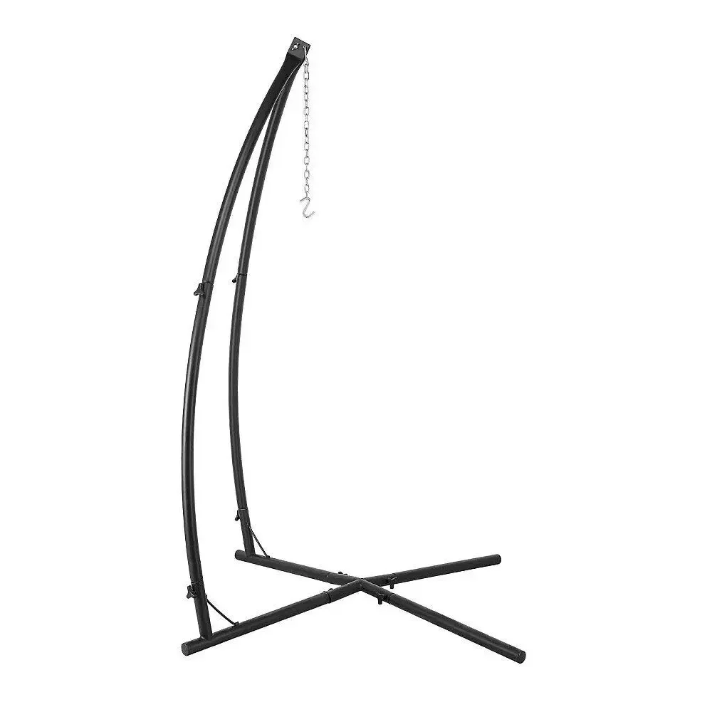 Homfa C-Type/ X-Type Hammock Chair Stand Solid Steel Frame With Hook for Porch Swing Hammock Chair Adjustable High 210cm