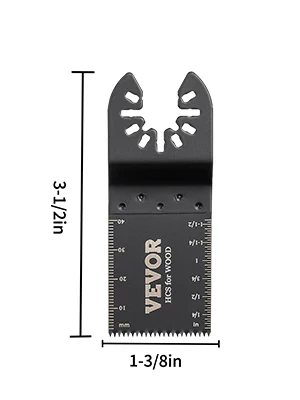SucceBuy 100PCS Oscillating Saw Blades Quick Release Multitool Blades Kit HCS Tool Blades Cut Cutter for Wood Plastic Metal Nail