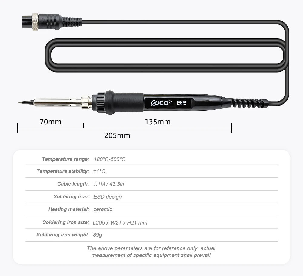 JCD 8898 750W Soldering Station 2 in 1 LCD Digital display Rework Welding Station Kit Soldering Iron Hot Air Repair Solder tools