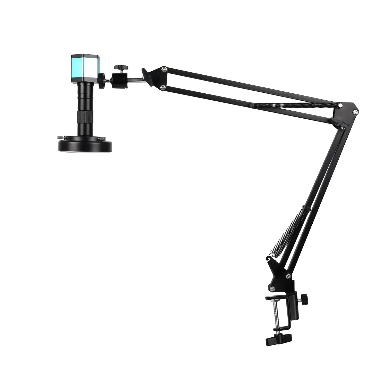 YIZHAN Digital Microscope 4K FULL HD HDMI VGA 1080P Industrial Camera C-Mount Via Type Measurement 150x Lens For Soldering Phone