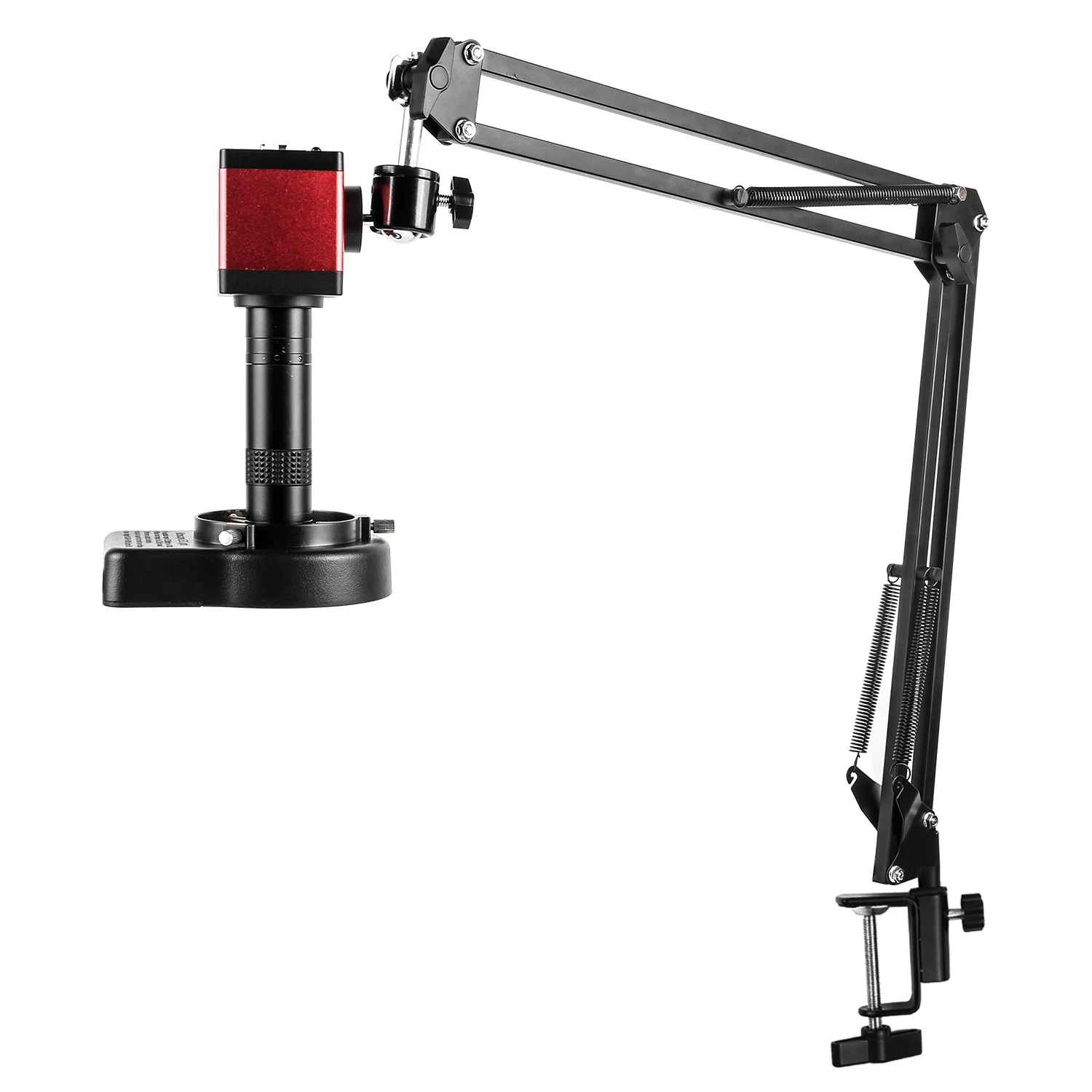 YIZHAN Digital Microscope 4K FULL HD HDMI VGA 1080P Industrial Camera C-Mount Via Type Measurement 150x Lens For Soldering Phone