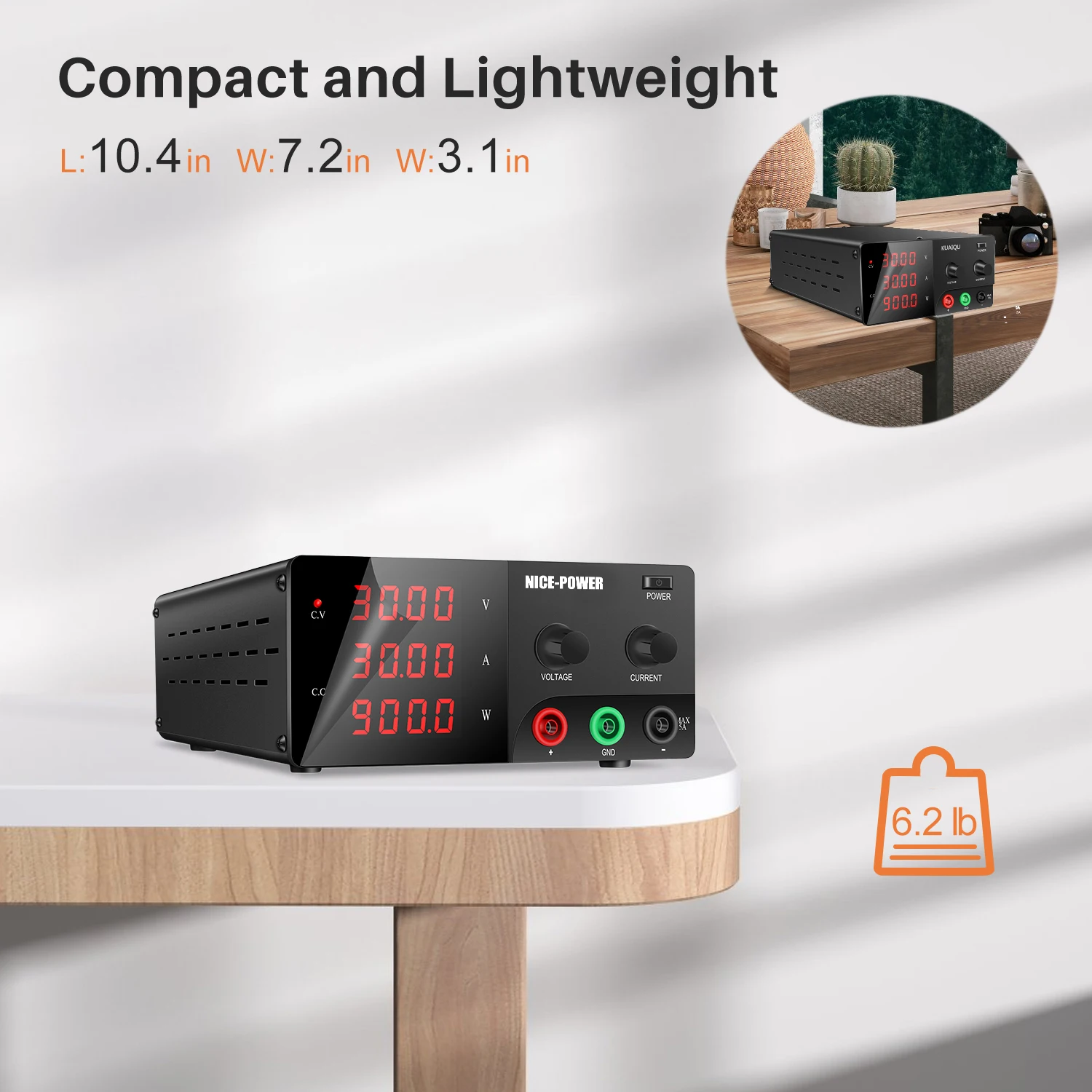 30V 30A 20A 60V 10A Lab Bench Power Supply 900W Digital Adjustable Regulated DC Power Supply Variable Voltage Shipping From USA