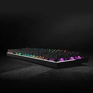 Redragon K660 (K556 TKL) RGB LED Backlit Wired 104 Keys Hot-Swap Noise Absorbing Foams Mechanical Gaming Keyboard, Red Switch