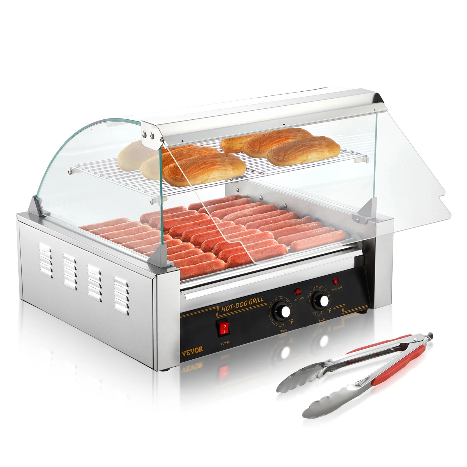 SucceBuy 5/7/11 Rods Commercial Hot Dog Roller Electric Sausage Maker Barbecue Grill Machine for Camping Party Home Appliance