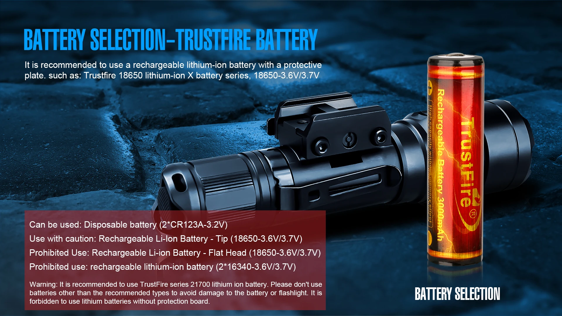TrustFire R8 Army Tactical Flashlight 1700 Lumen 350 Meters Self Defense 18650 Battery Powerful Torch LED Lamp Hunting Lighting