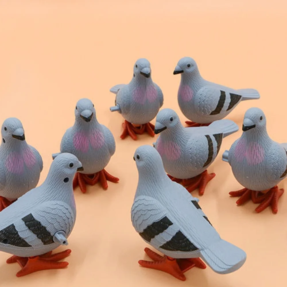 Baby Wind Up Toys Cute Jumping Pigeon Clockwork Toy Funny Simulation Animal Kids Educational Toys for Children Boys Girls Gift
