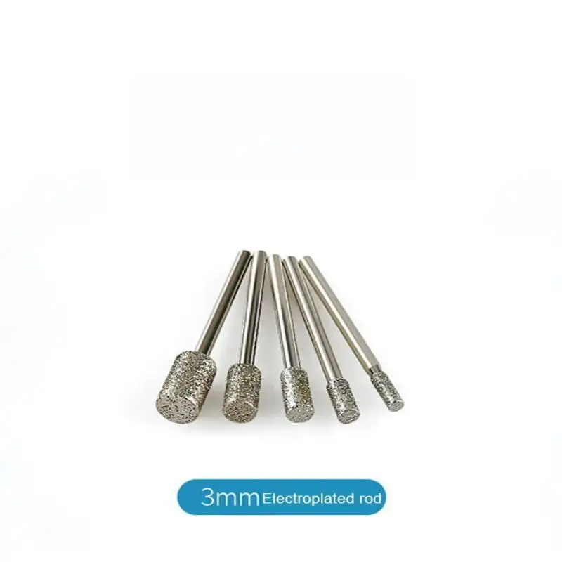3mm-20mm Stone Grinding Burr Grinding 3/6mm Shank Grinding Head for for Dremel Rotary Stone Gemstone Carving