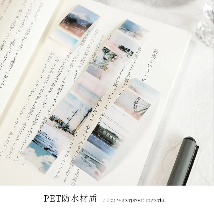 25mm*2m Retro Film Theme PET Tapes DIY Scrapbooking Collage Stationery Decor Journalling Materials Ins Adhesive Tapes