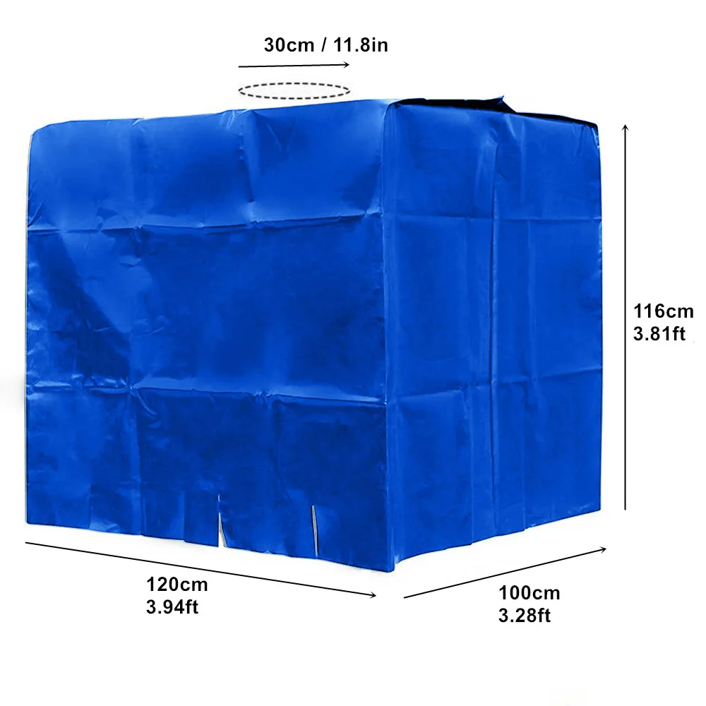 4 Colors IBC Outdoor Cover for Rain Water Tank 1000 Liters Container Foil Waterproof Anti-Dust Cover Sun Protection Oxford Cloth