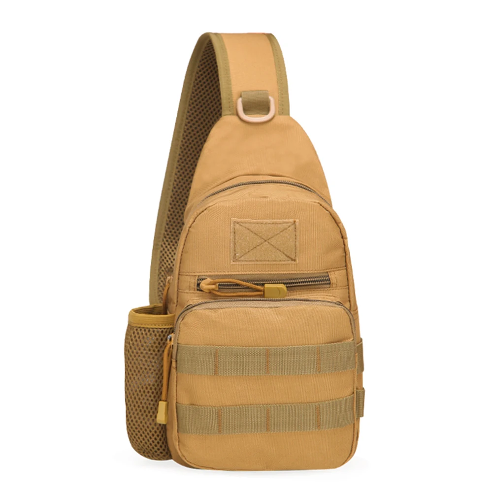 Outdoor Tactical Camouflage Kettle Chest Pack Bags Men Hiking Backpack Nylon Hunting Fishing Molle Army Trekking Shoulder Bag