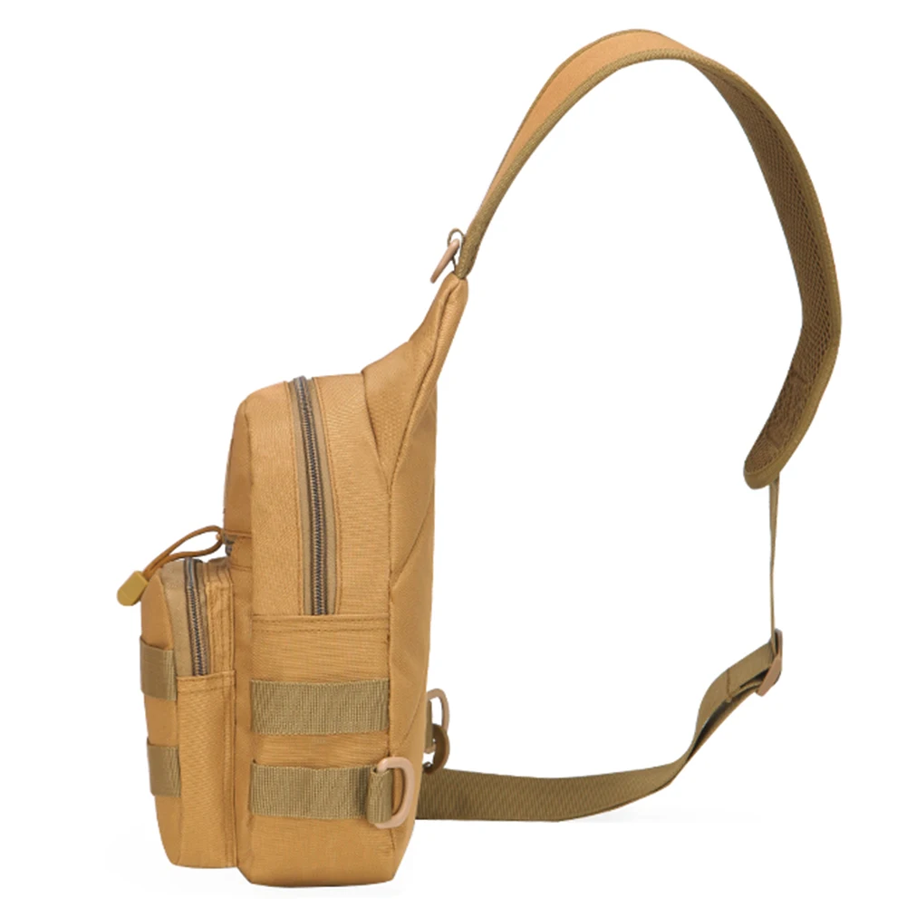 Outdoor Tactical Camouflage Kettle Chest Pack Bags Men Hiking Backpack Nylon Hunting Fishing Molle Army Trekking Shoulder Bag