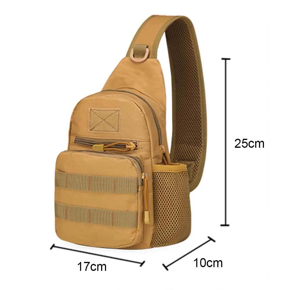 Outdoor Tactical Camouflage Kettle Chest Pack Bags Men Hiking Backpack Nylon Hunting Fishing Molle Army Trekking Shoulder Bag