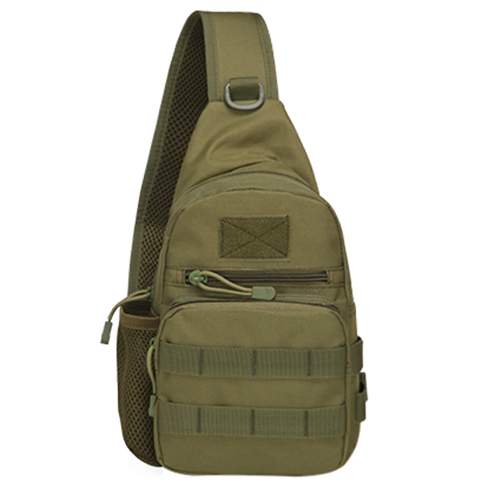 Outdoor Tactical Camouflage Kettle Chest Pack Bags Men Hiking Backpack Nylon Hunting Fishing Molle Army Trekking Shoulder Bag