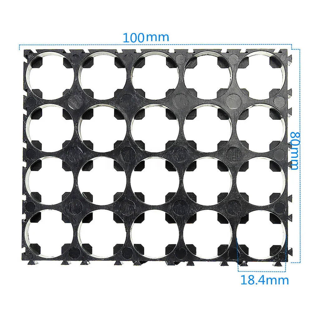 10PCS 4x5 Cell Holder 18650 Lithium Battery Case Holder Batteries Pack Plastic Holder Bracket for 18650 Battery Pack Storage