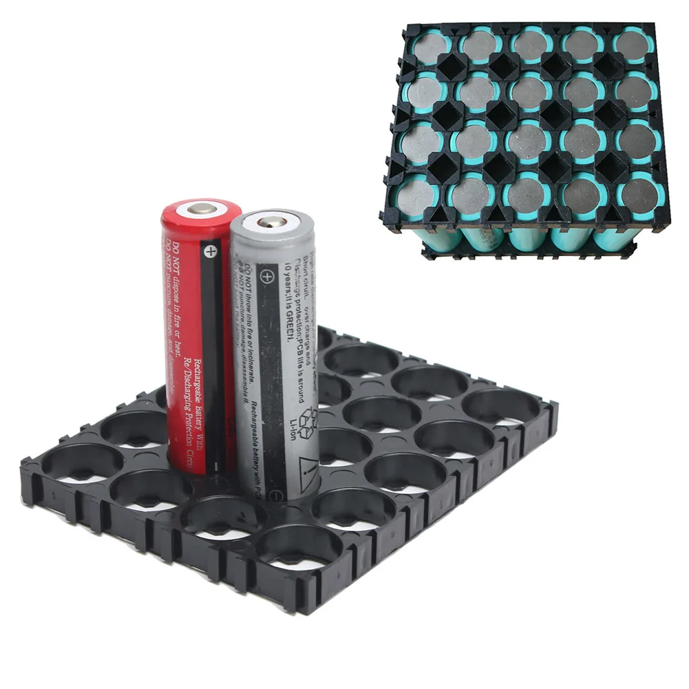 10PCS 4x5 Cell Holder 18650 Lithium Battery Case Holder Batteries Pack Plastic Holder Bracket for 18650 Battery Pack Storage