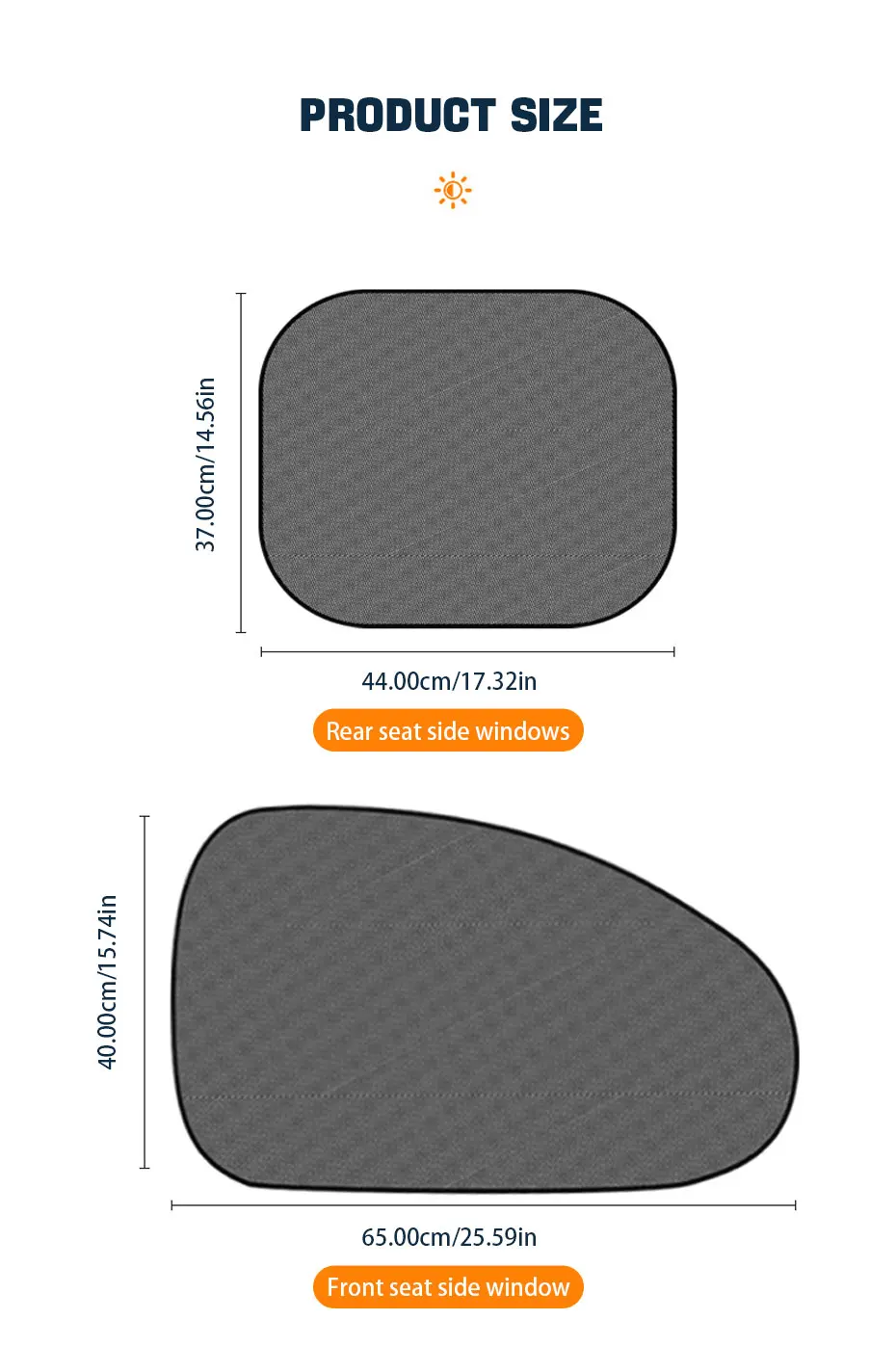 SEAMETA Car Sun Shade UV Protection Car Curtain Car Window Sunshade Rear Window Mesh Sun Visor Summer Protection Window Film