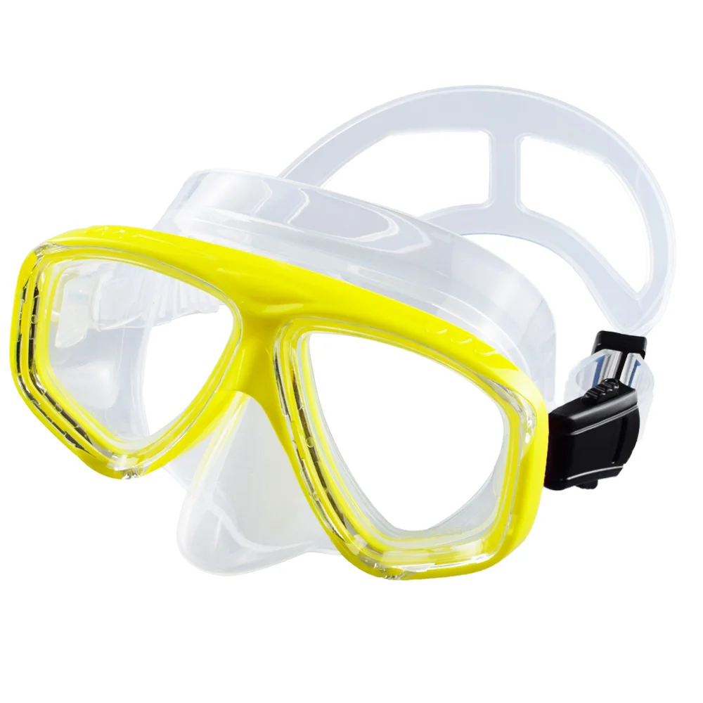 Scuba Optical Tempered Glasses Diving Mask Adults Myopia Swimming Googles Nearsighted Lenses Short-Sighted Silicone Skirt