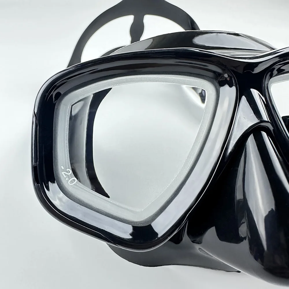 Scuba Optical Tempered Glasses Diving Mask Adults Myopia Swimming Googles Nearsighted Lenses Short-Sighted Silicone Skirt