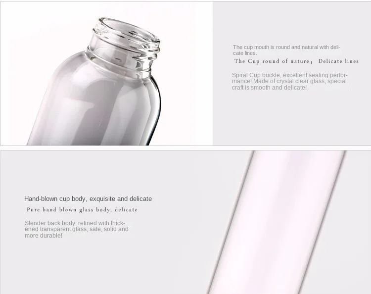 550ml Travel bottle Car ShatterProof Hand Portable Glass Water Bottle New Arrival Worldwide Store