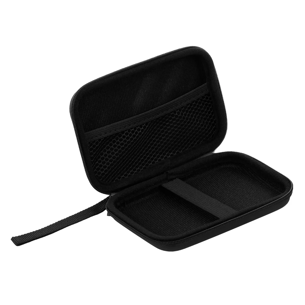 External Hard Drive Disk Case Shockproof EVA Case 2.5in HDD with Mesh Pocket and Soft Inner Fabric Carrying Case for Office Use