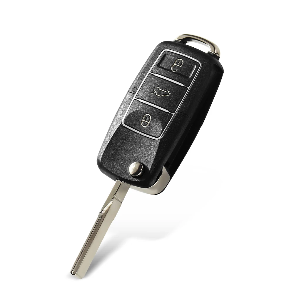 KEYYOU 1PCS Modified Version For Volkswagen VW Golf 4 5 6 7 Jetta Passat CC Tiguan Polo Beetle Skoda Flip Remote Car Key Shell