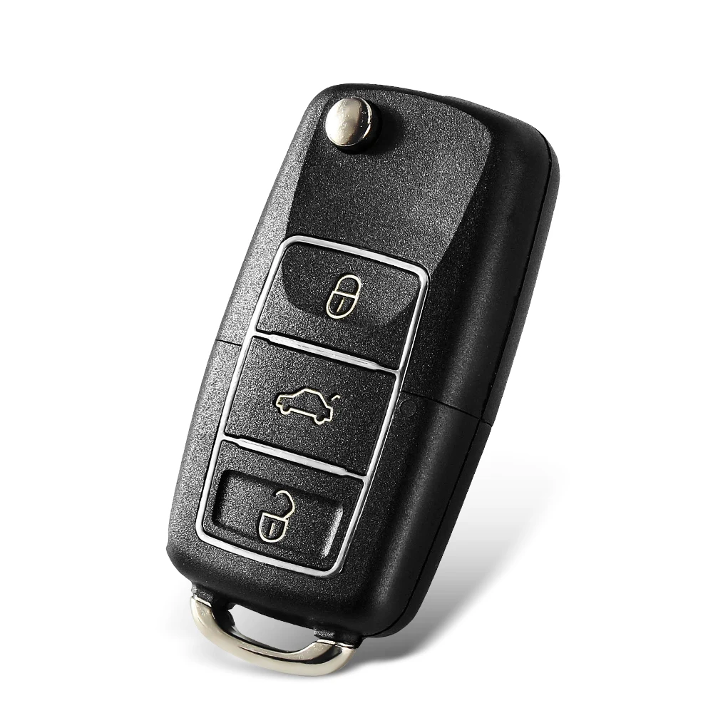 KEYYOU 1PCS Modified Version For Volkswagen VW Golf 4 5 6 7 Jetta Passat CC Tiguan Polo Beetle Skoda Flip Remote Car Key Shell