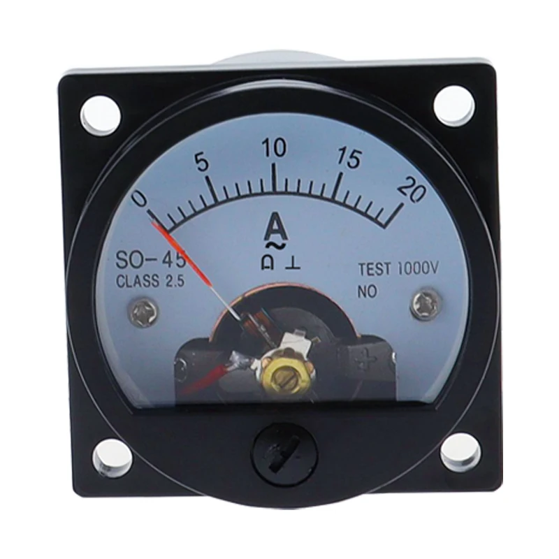 SO-45 AC Analog Ammeter 1A 2A 3A 5A 10A 15A 20A 30A 50A etc, Pointer meter/Current Meter/Panel Meter