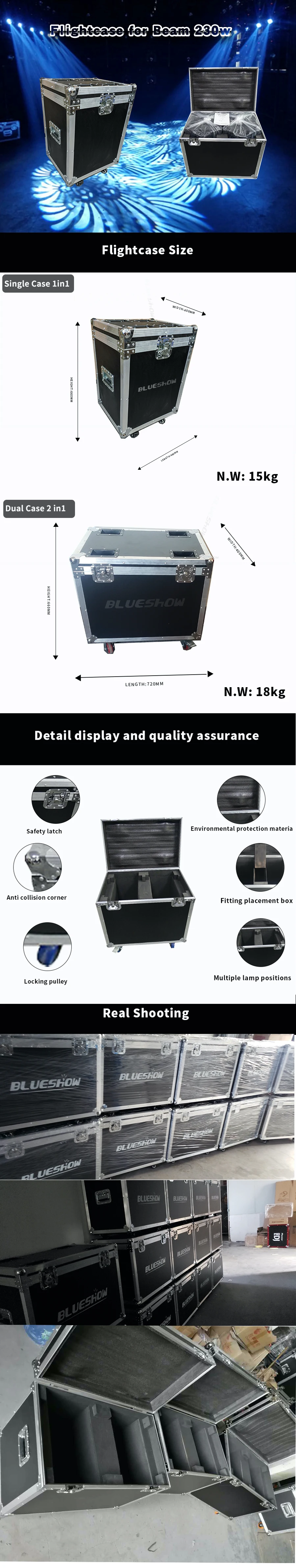Lyre Beam 230W 7R Moving Head Light or Only Flightcase for Beam 7r Sharpy Beam 230 Stage Disco Light 230W 7R Beam Wash