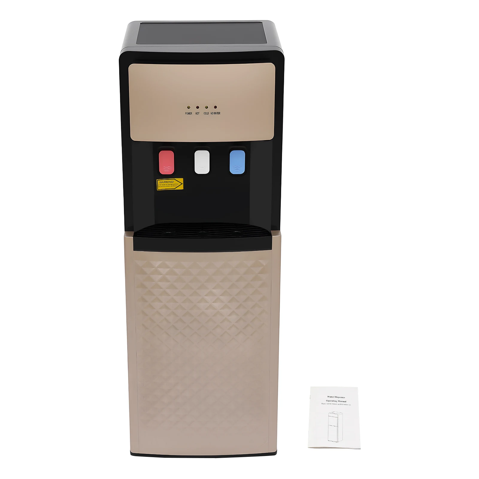 Electric Hot and Cold Water Cooler Dispenser, Versatile Standing Bottom Loading Water Dispenser for Home Office, 110V US/220V EU