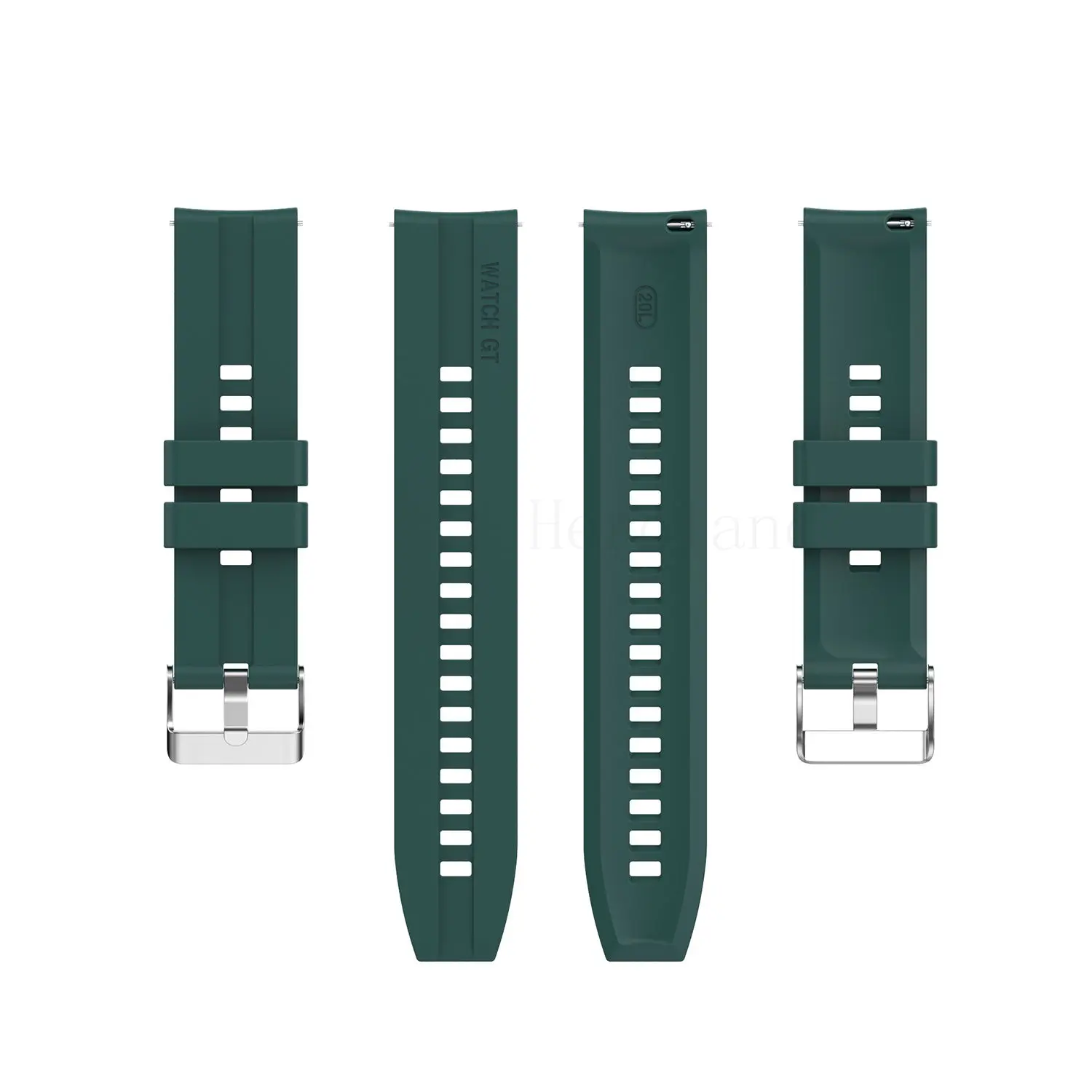 22MM Silicone WatchBand Strap For Huawei Watch GT 1 GT 2 46mm Smart Wristband For Polar Grit X / Vantage M Bracelet WirstStrap