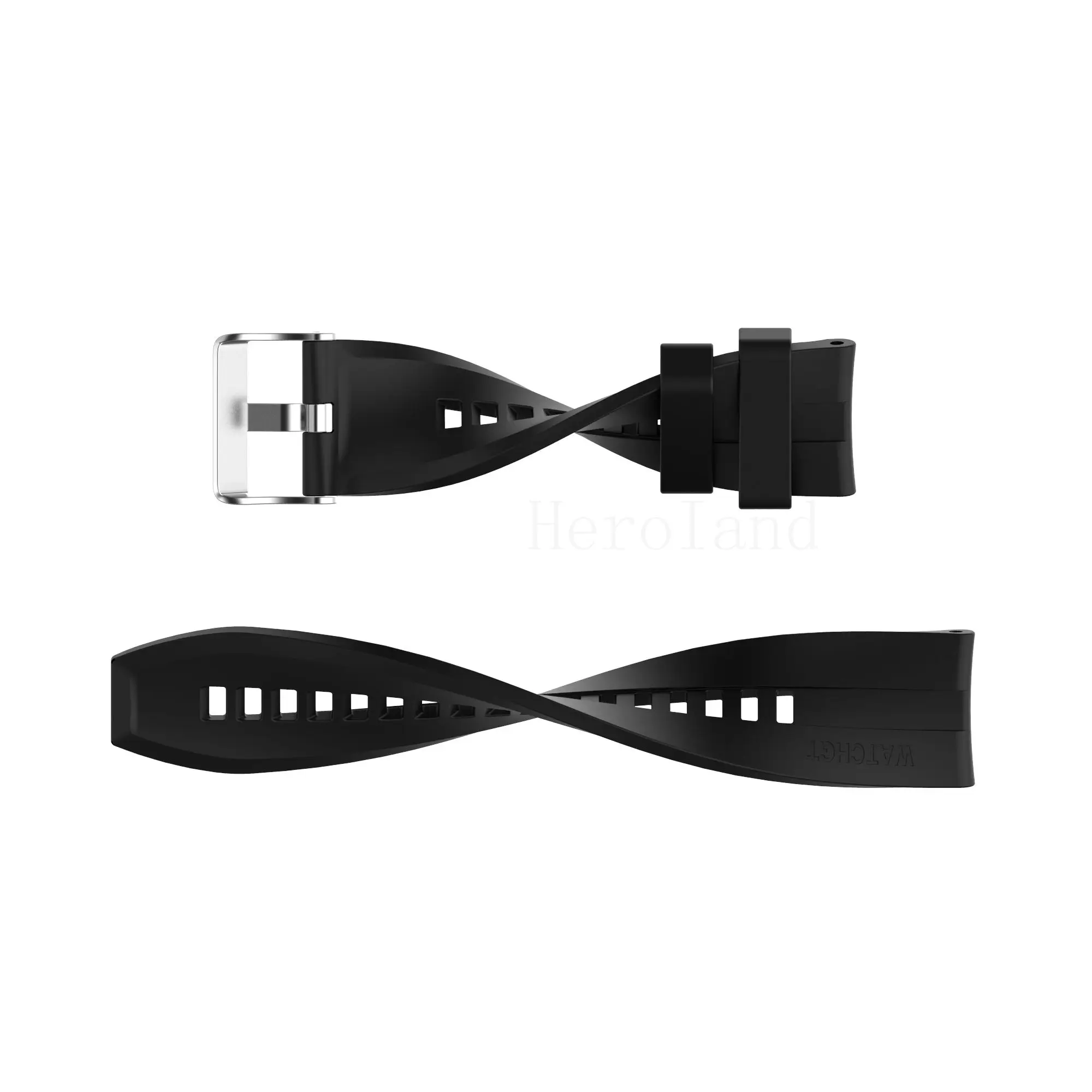 22MM Silicone WatchBand Strap For Huawei Watch GT 1 GT 2 46mm Smart Wristband For Polar Grit X / Vantage M Bracelet WirstStrap