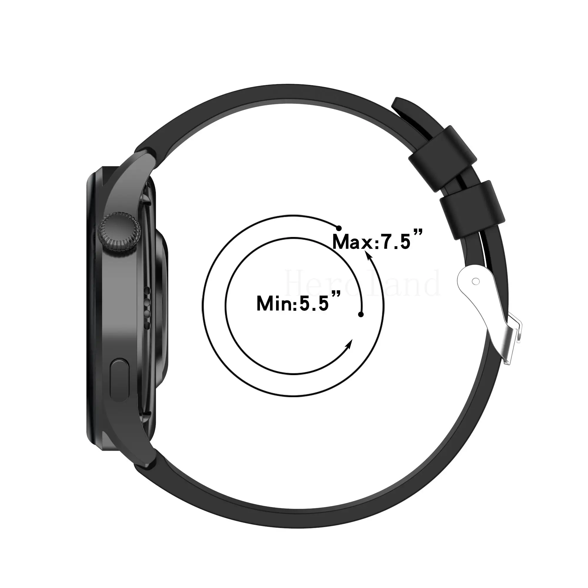 22MM Silicone WatchBand Strap For Huawei Watch GT 1 GT 2 46mm Smart Wristband For Polar Grit X / Vantage M Bracelet WirstStrap